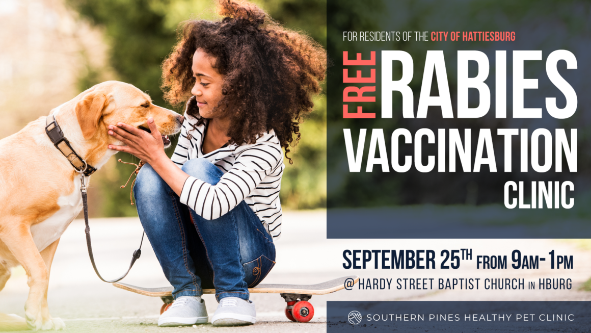 Free Rabies Vaccination Clinic City Of Hattiesburg   Clinic RabiesClinic 2021Event 1160x653 