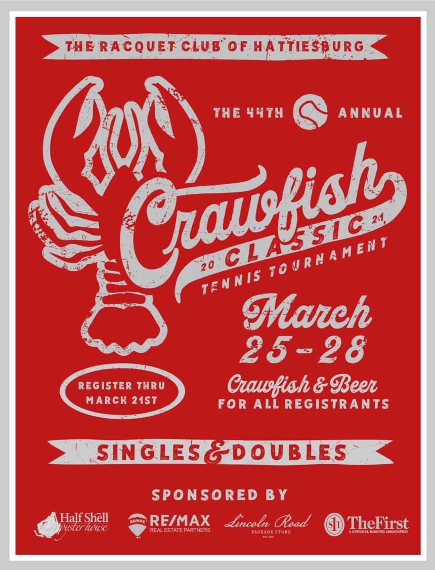 44th Annual Crawfish Classic Tennis Tournament City of Hattiesburg