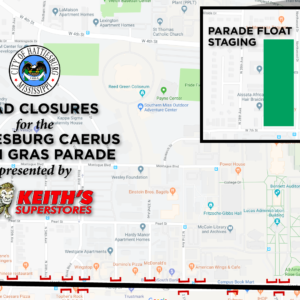 Hattiesburg Caerus Mardi Gras Parade Road Closures, Times & Weather Statement